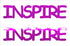 Custom-Buzz Word - INSPIRE Fuchsia