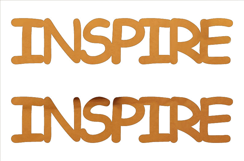 Custom-Buzz Word - INSPIRE Orange