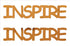 Custom-Buzz Word - INSPIRE Orange