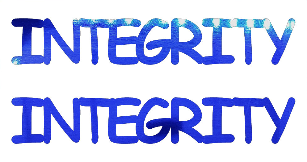 Custom-Buzz Word - INTEGRITY Blue Royal