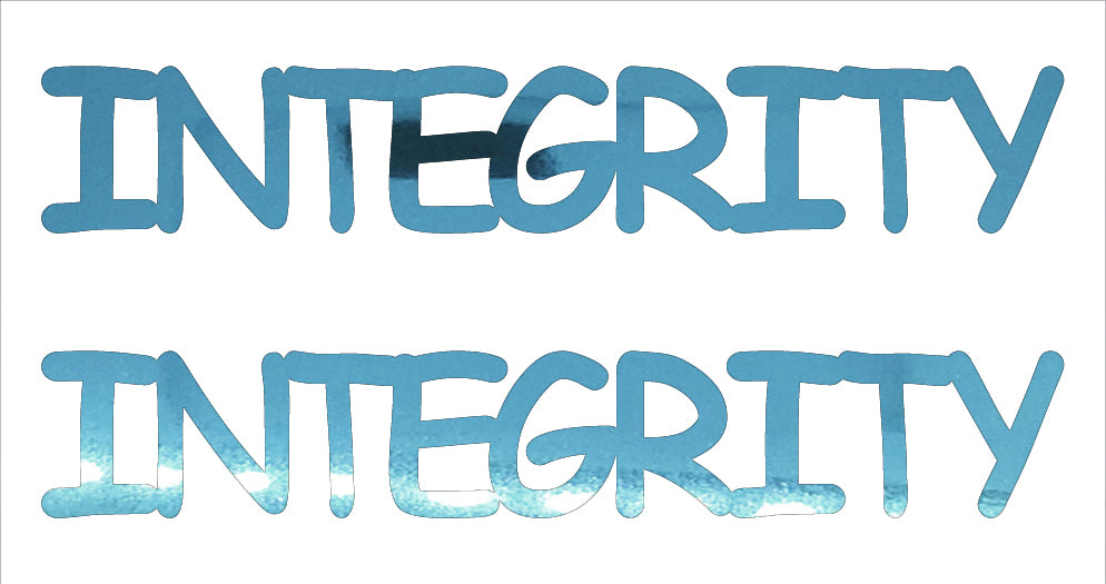 Custom-Buzz Word - INTEGRITY Blue Sky