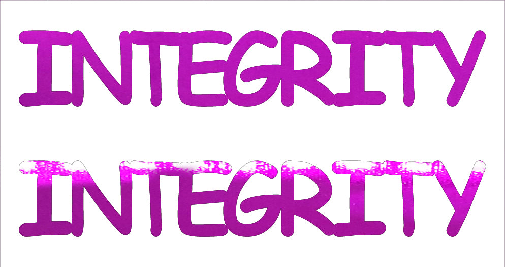 Custom-Buzz Word - INTEGRITY Fuchsia