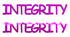 Custom-Buzz Word - INTEGRITY Fuchsia