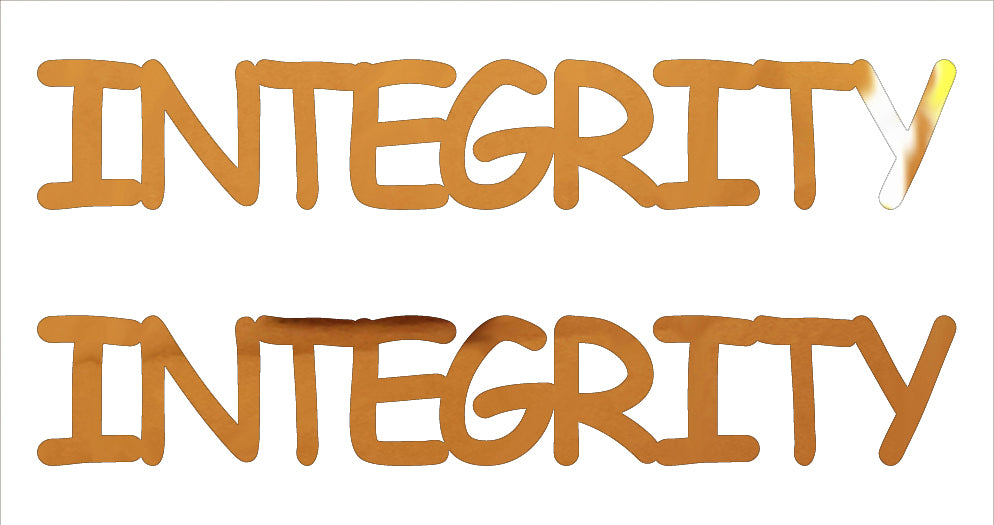 Custom-Buzz Word - INTEGRITY Orange