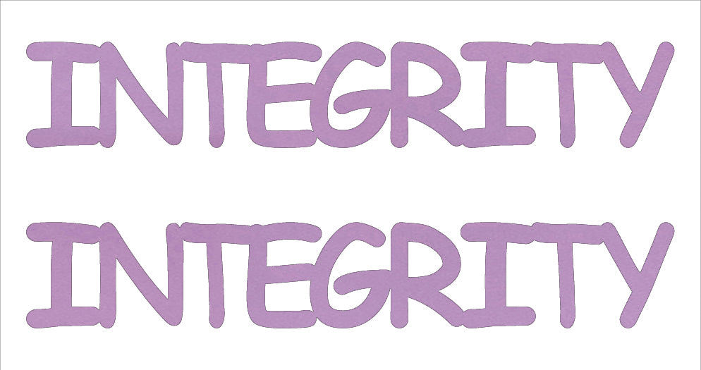 Custom-Buzz Word - INTEGRITY Pink