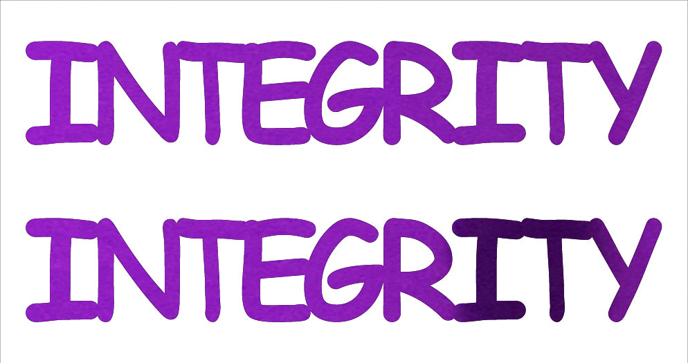 Custom-Buzz Word - INTEGRITY Purple