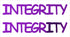 Custom-Buzz Word - INTEGRITY Purple