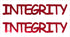 Custom-Buzz Word - INTEGRITY Red