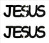 Custom-Buzz Word - JESUS Black