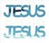 Custom-Buzz Word - JESUS Blue Sky