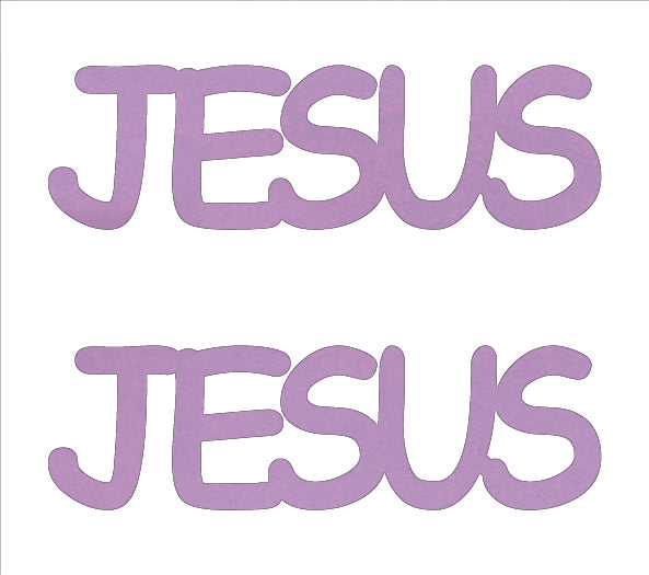 Custom-Buzz Word - JESUS Pink