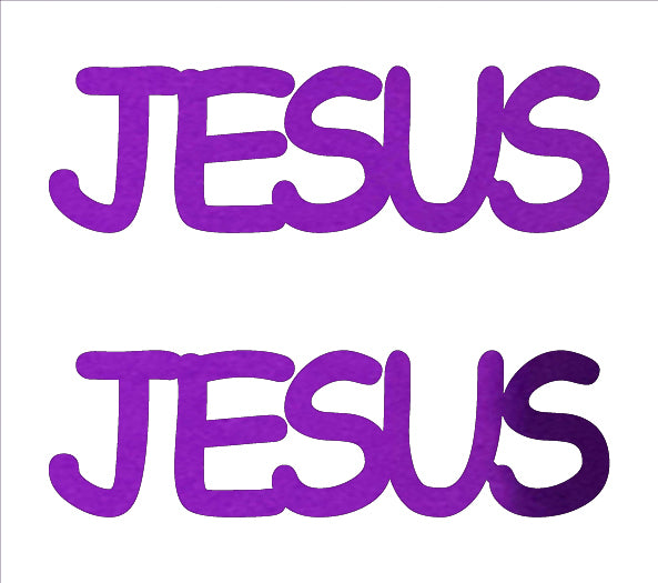 Custom-Buzz Word - JESUS Purple