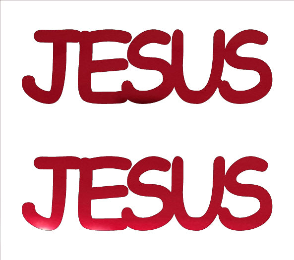 Custom-Buzz Word - JESUS Red