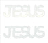 Custom-Buzz Word - JESUS White