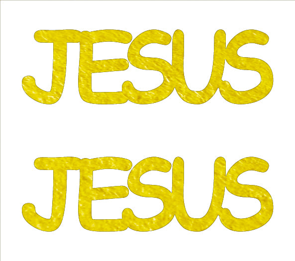 Custom-Buzz Word - JESUS Yellow Paper