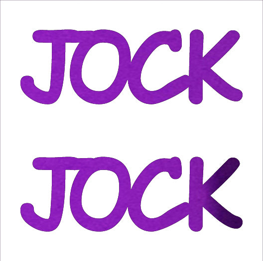 Custom-Buzz Word - JOCK Purple