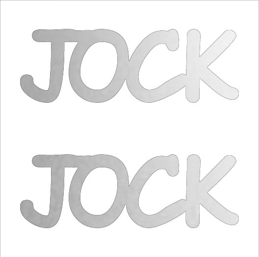 Custom-Buzz Word - JOCK Silver