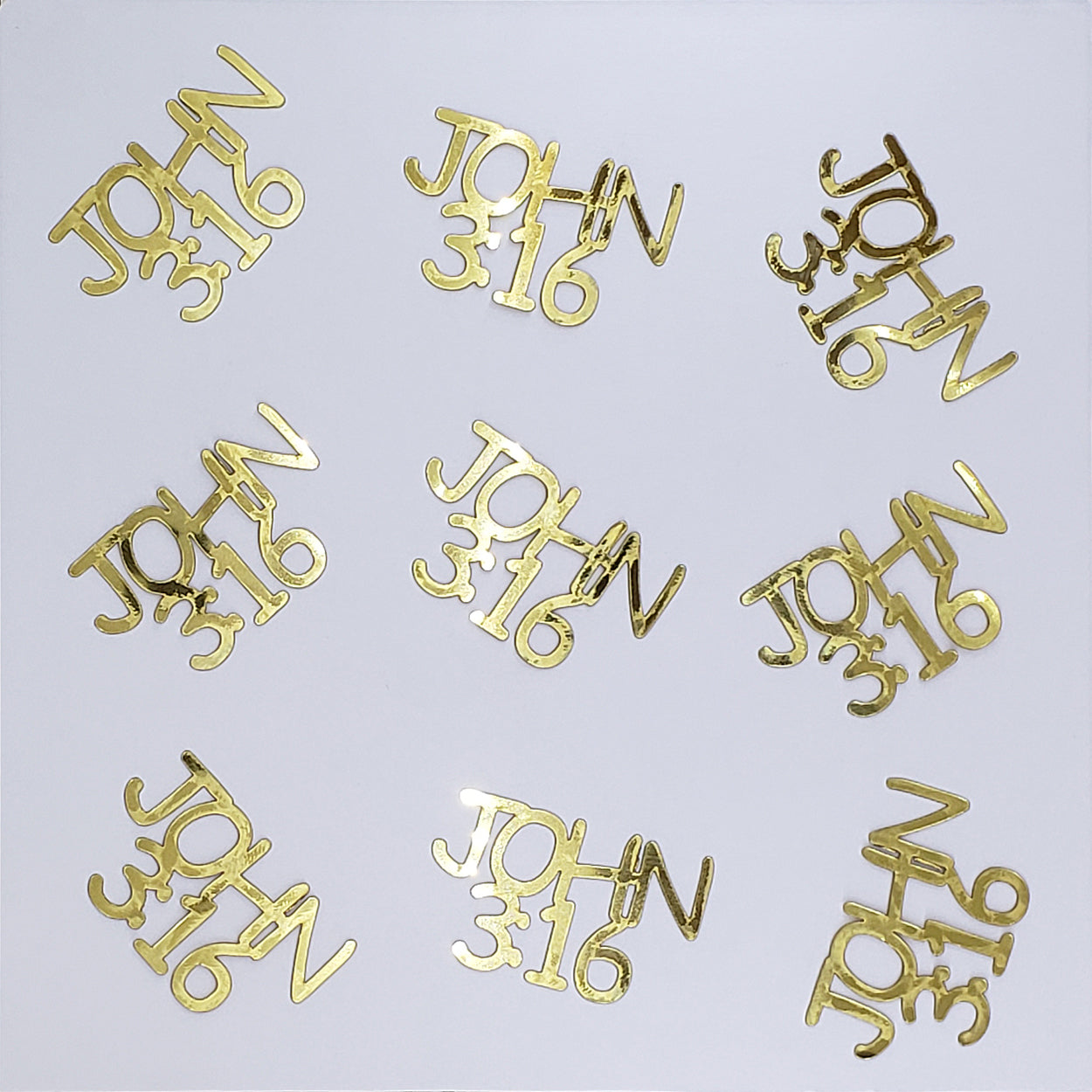 Custom-Buzz Word - JOHN 3:16 Gold