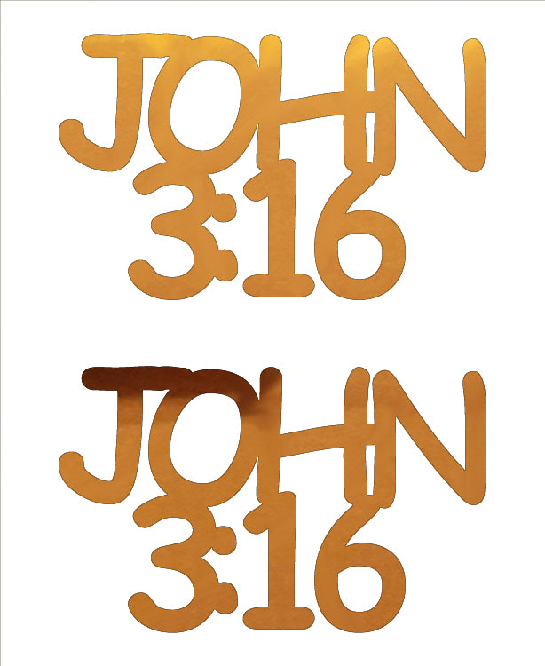 Custom-Buzz Word - JOHN 3:16 Orange