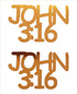 Custom-Buzz Word - JOHN 3:16 Orange