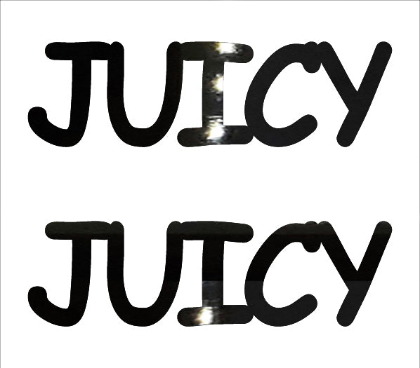 Custom-Buzz Word - JUICY Black