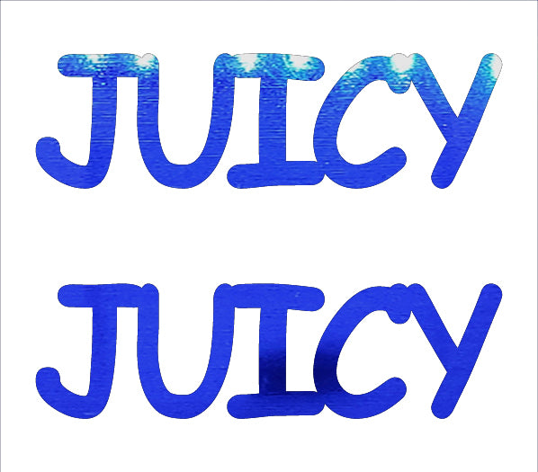 Custom-Buzz Word - JUICY Blue Royal