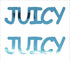 Custom-Buzz Word - JUICY Blue Sky