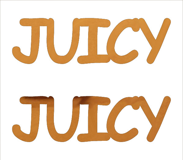 Custom-Buzz Word - JUICY Orange