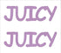 Custom-Buzz Word - JUICY Pink