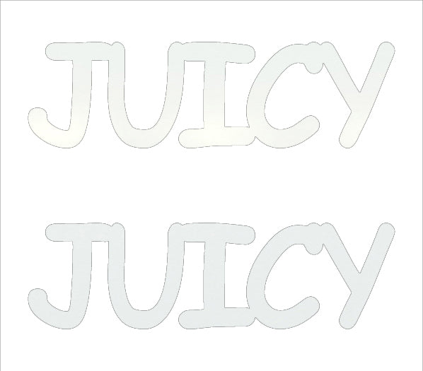 Custom-Buzz Word - JUICY White