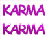 Custom-Buzz Word - KARMA Fuchsia