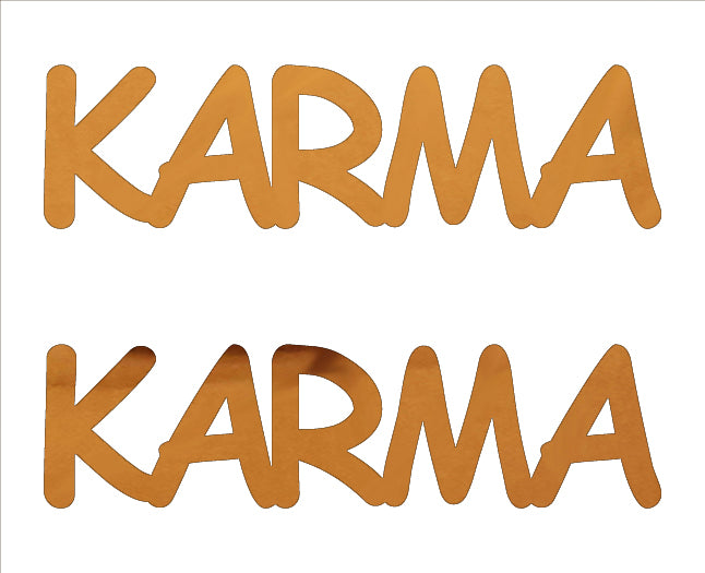 Custom-Buzz Word - KARMA Orange