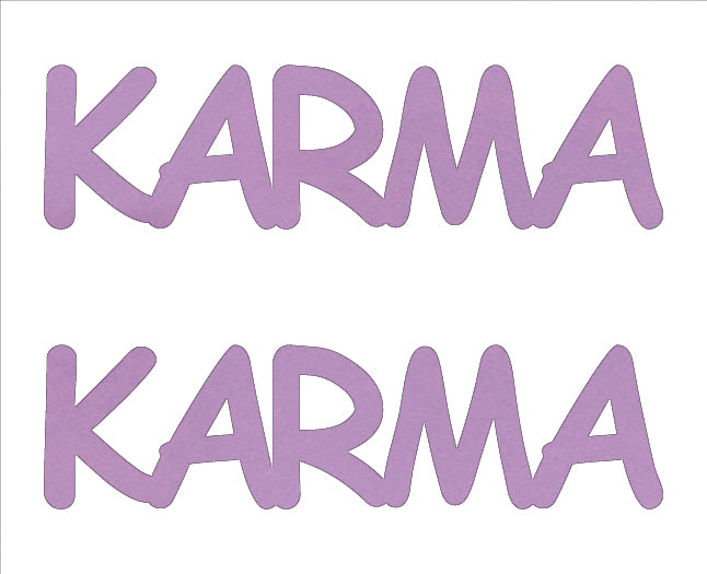 Custom-Buzz Word - KARMA Pink