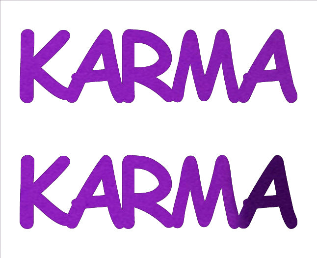 Custom-Buzz Word - KARMA Purple