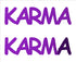 Custom-Buzz Word - KARMA Purple