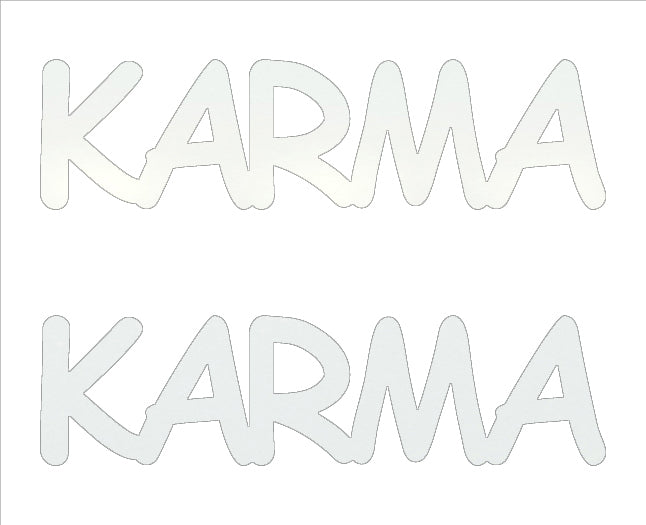 Custom-Buzz Word - KARMA White