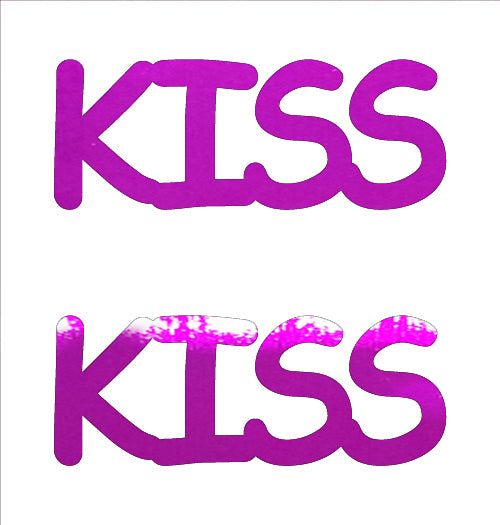 Custom-Buzz Word - KISS Fuchsia