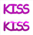 Custom-Buzz Word - KISS Fuchsia