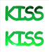 Custom-Buzz Word - KISS Green