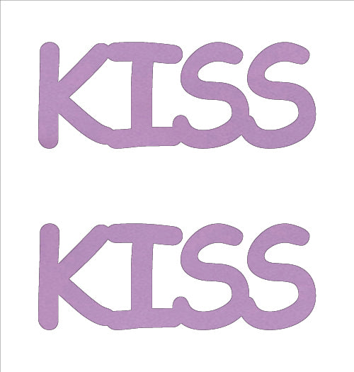 Custom-Buzz Word - KISS Pink