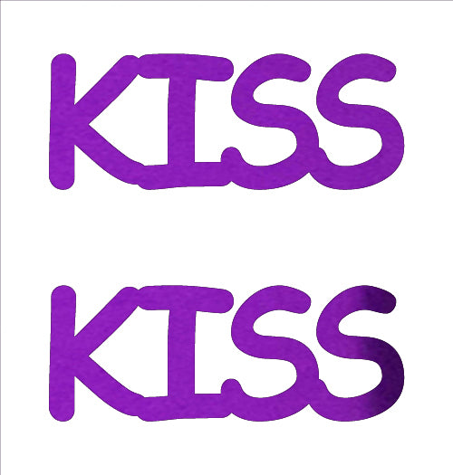 Custom-Buzz Word - KISS Purple