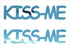 Custom-Buzz Word - KISS ME Blue Sky