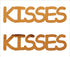 Custom-Buzz Word - KISSES Orange