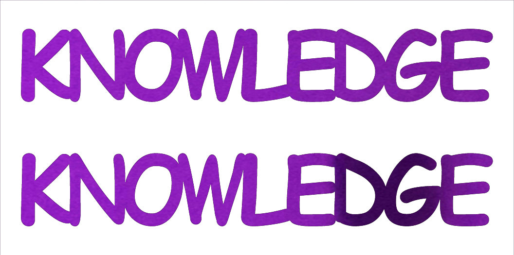 Custom-Buzz Word - KNOWLEDGE Purple