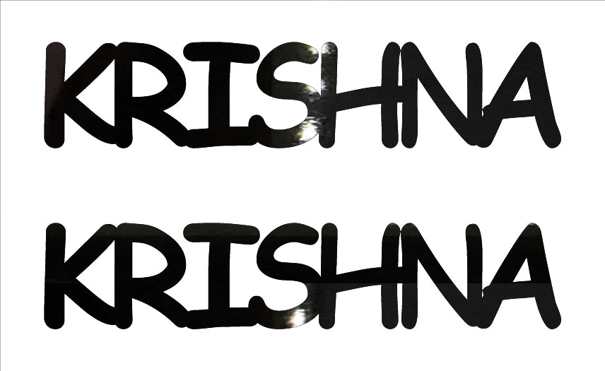 Custom-Buzz Word - KRISHNA Black