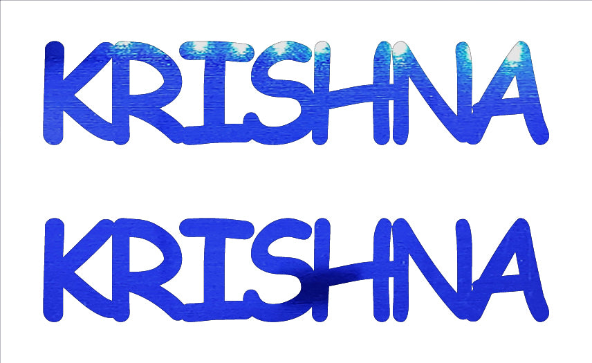 Custom-Buzz Word - KRISHNA Blue Royal