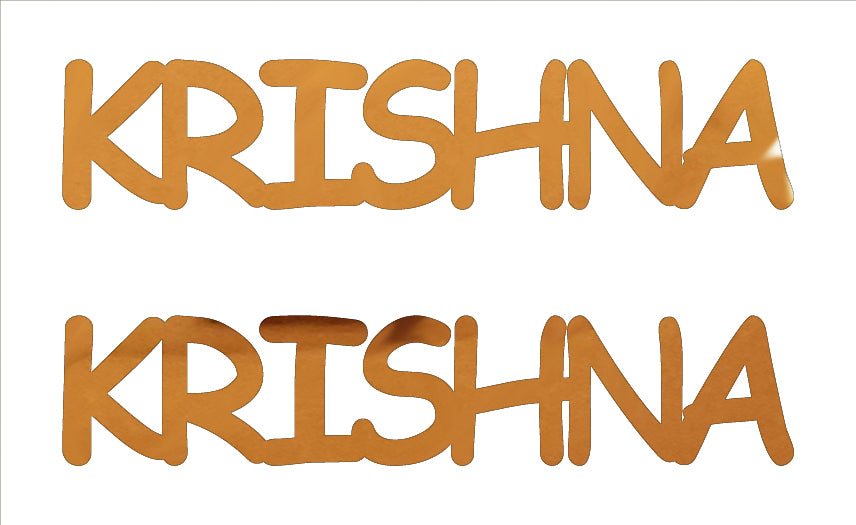 Custom-Buzz Word - KRISHNA Orange