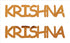 Custom-Buzz Word - KRISHNA Orange