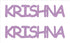 Custom-Buzz Word - KRISHNA Pink