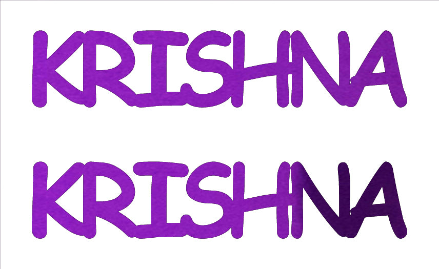 Custom-Buzz Word - KRISHNA Purple